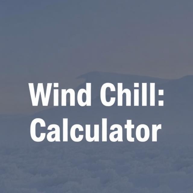 Avatar: Wind Chill Calculator