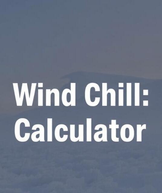 avatar Wind Chill Calculator